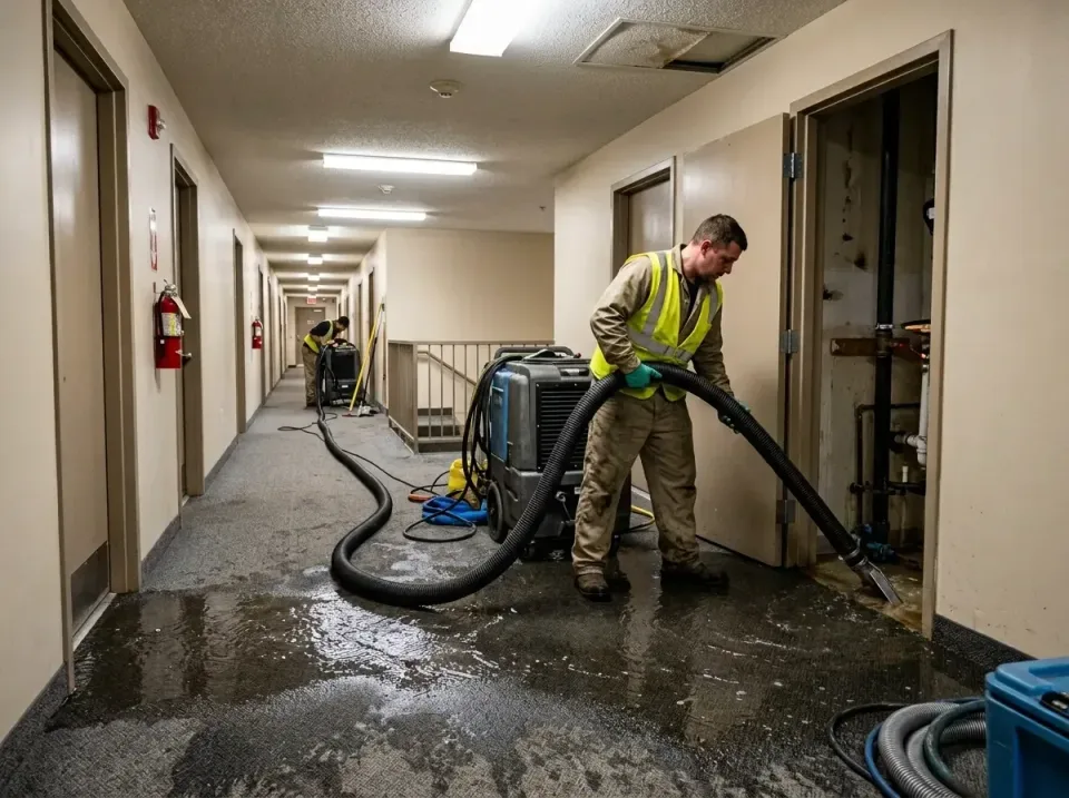 multi-unit-apartment-hallway-f-005 — frequently asked questions, Emergency Burst Pipe Water Extraction & Removal in West Far…